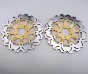 Front Brake Disc Rotors for KAWASAKI KR250 ZXR250 ZRX400 ZZR400 ZXR400 - Picture 1 of 3