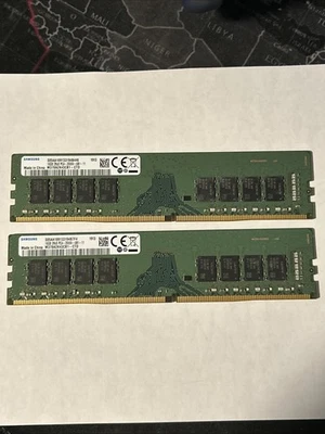32GB Samsung (2x16GB) M378A2K43CB1-CTD DDR4 PC4 2666MHz 台式 内存 RAM — 第 1/2 张图片