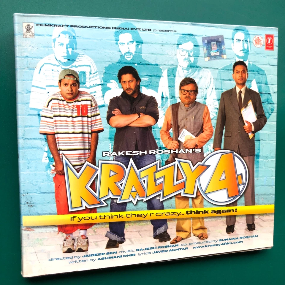 Rajesh Roshan KRAZZY 4 Bollywood Film Soundtrack CD Javed Akhtar Vishal Dadlani - Image 1 of 4