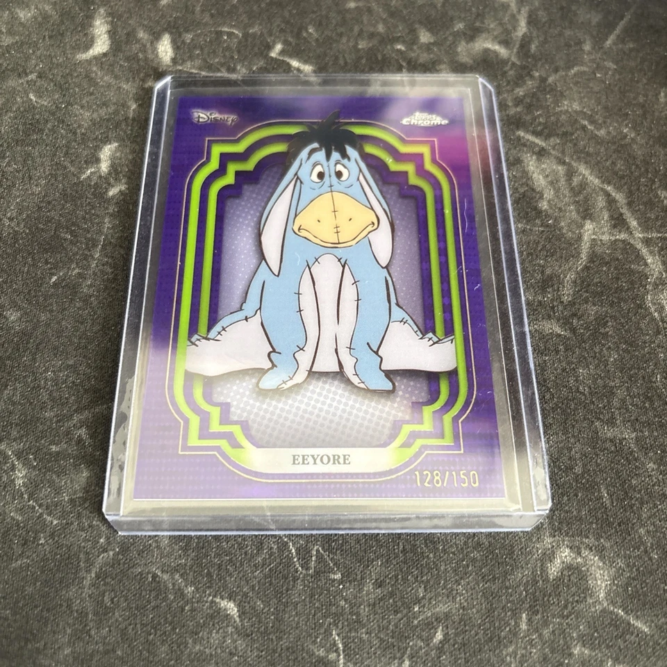 2024 TOPPS CHROME DISNEY EEYORE PURPLE & GREEN PULSAR /150 - Image 1 of 1