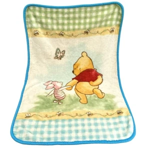 Disney Winnie the Pooh Piglet Bees Butterfly Plush Holding Hands Baby Blanket - Picture 1 of 22