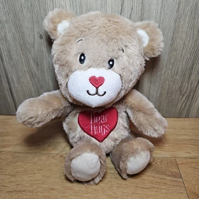 Card Factory Blue Bear Teddy Soft Toy Plush BEAR HUGS Love & Cuddles Love Heart  - Image 1 of 4