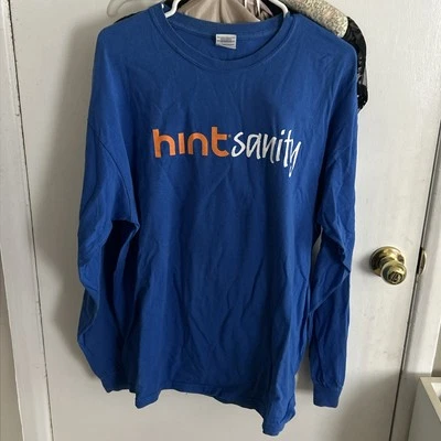 Gildan Hintsanity NBA NY Knicks Hombre’s Azul Manga Larga Camiseta JEREMY LIN NUEVO Foto 1 de 4
