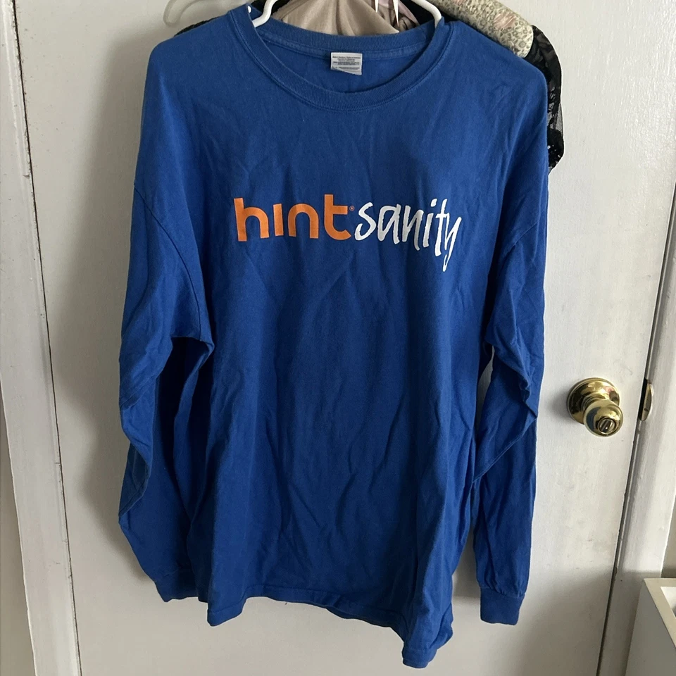 Gildan Hintsanity NBA NY Knicks Men’s Blue Long Sleeve T-Shirt JEREMY LIN NEW - Image 1 of 4