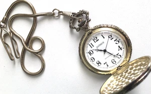 Taschenuhr mit Kette Herren, Motiv Eisenbahn - Bild 1 von 4