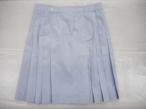 Girls A+ Blue & White Knife Pleat Kilt Uniform Skirt Jr. Size 34 Jr. - Picture 1 of 4