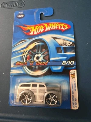 Hot Wheels #38 2005 primera edición 8/10 Blings bloque o madera variante blanca con OH5Sp Foto 1 de 3