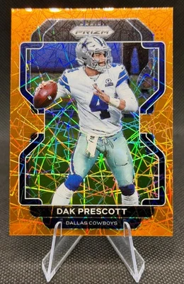 2021 Panini Prizm Dak Prescott Orange Laser #242 - Image 1 of 2