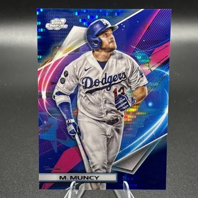 Max Muncy #146 08/99  Blue Moon Refractor 2022 Topps Cosmic Chrome - Image 1 of 3