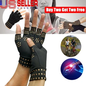 Guantes de compresión de cobre para la artritis para aliviar el dolor en las manos soporte del túnel carpiano - Imagen 1 de 15