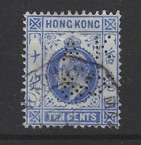 Hong Kong 1907 KEVII 10c Definitive used with YOKOHAMA A MARSEILLE Cancellation - Picture 1 of 2