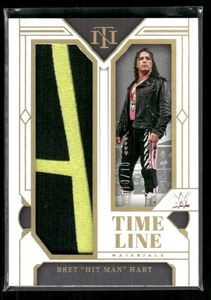 2024 National Treasures WWE Bret Hart #TM-BHM Timeline Materials Gold /10 - Picture 1 of 2
