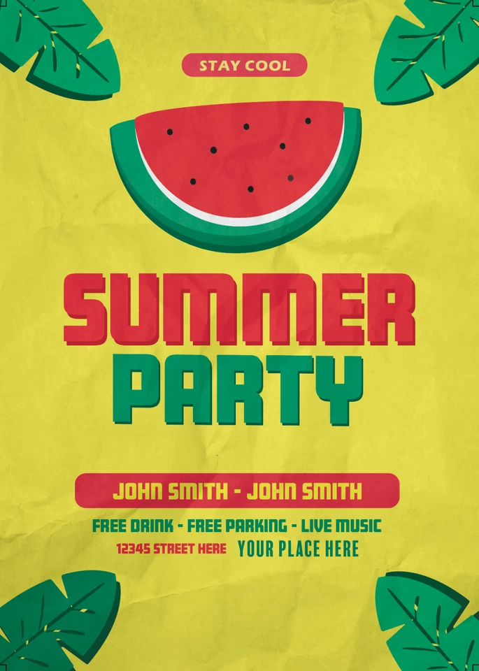 Summer Party Invite (Digital Card) - Image 1 of 1