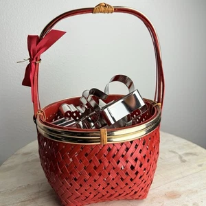 Lote 10 cortadores de galletas de Navidad y cesta de Navidad - Imagen 1 de 8