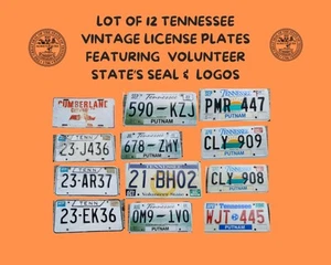 ORIGINAL VINTAGE LOT TENNESSEE AUTOMOBILE PLATES LICENSED & DEALER - Imagen 1 de 1