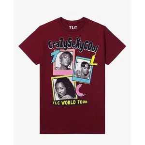 TLC CrazySexyCool Framed Photos Boyfriend Fit Girls T-Shirt Size 2X Tee New - Picture 1 of 6