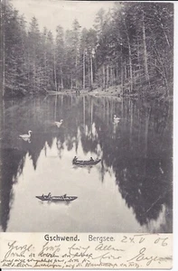 344 Gschwend Bergsee 1906 Ansichtskarte Baden Württemberg - Bild 1 von 2