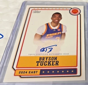 2024 Topps Chrome McDonald’s All American AUTOGRAPH BRYSON TUCKER On Card Auto - Picture 1 of 1