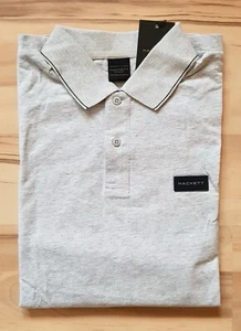 ¡NUEVO! Polo HACKETT LONDON Sport Badge talla L gris gris hielo hombre - Imagen 1 de 5