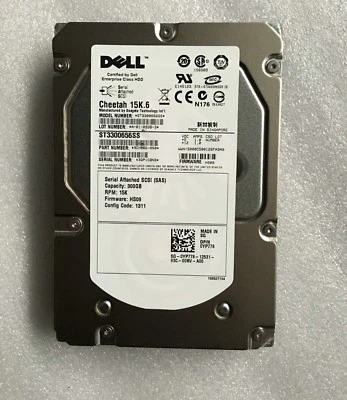DELL 0YP778 YP778 ST3300656SS 300GB 15K SAS 3.5" HARD DRIVE HDD - Image 1 of 2