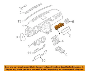 FORD OEM 12-14 Mustang Instrument Panel-Inst Finish Pnl CR3Z6304338AA - Imagen 1 de 2