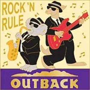 J3885R Outback Steakhouse Rock n Rule NL hat lapel pin - Picture 1 of 1