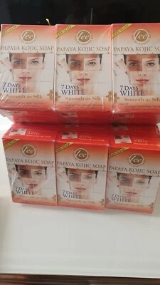 KOJIC PAPAYA 4 Papaya Kojic Acid Soap Organic And Extra Whitening Smooth And Silk 160 g