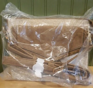 Borsa a tracolla VR NYC intrecciata O-Ring Messenger taglio laser - Foto 1 di 9