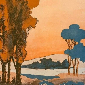 Copertina spartiti vintage prima guerra mondiale "Tramonto in Eden" valzer - Foto 1 di 3