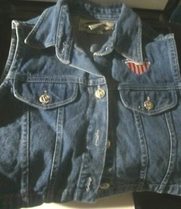 Vintage kid's Denim Sonoma Jeans USA Vest -size 4-5 -NICE!!! - Picture 1 of 4