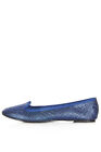 Topshop Marian Embossed Pumps Slippers Uk 6 In Blue  New Without Box 