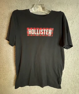 Hollister Sleep Tshirt Medium Youth Black Red Check Plaid Hollister Comfy Lounge - Picture 1 of 10