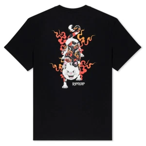 RIPNDIP T-shirt DE TIGER maglia unisex Tee nero ORIGINALE - Imagen 1 de 5