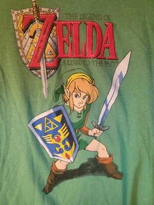 Camiseta Legend of Zelda Adulto Hombre Talla L Nintendo Licencia Un Enlace al Pasado  Foto 1 de 4