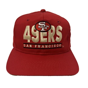 De colección Años 90 San Francisco 49ers Youngan Drew Pearson Barra Dividida Snapback Gorra Gorra NFL - Imagen 1 de 21