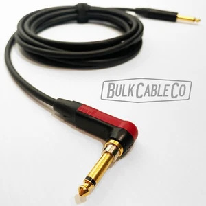 60 FT - Mogami 2524 SILENT Guitar Cable - Neutrik Right Angle Plug to Straight - Picture 1 of 12