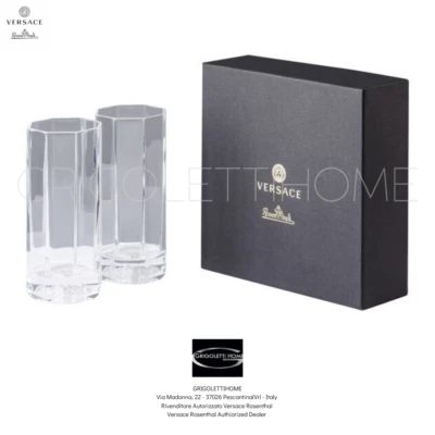 Versace Rosenthal - Medusa Lumiere - Set Of 2 Long Drink Glasses - Retailer - Image 1 of 4