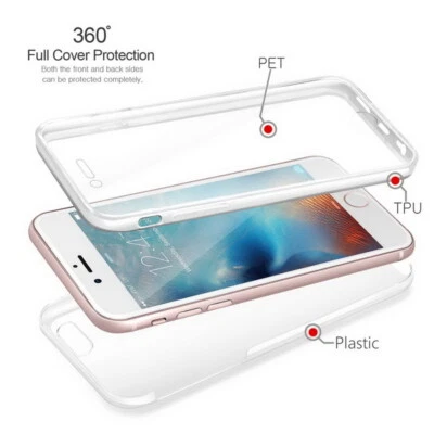 For iPhone 16 15 14 Pro Max 13 12 11 XS 8 7 Shockproof 360 Protector Case Cover - Image 1 of 4