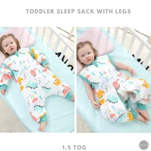 Saco de dormir para niños pequeños Manta portátil con piernas | Saco de dormir para caminantes - Imagen 1 de 9
