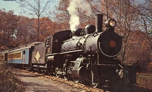 Wilmington & Western Passenger Railroad Locomotive #92 Delaware 1967 Postcard - Picture 1 of 2