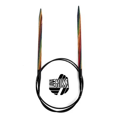 Lana Grossa RUNDSTRICKNADEL Design-Holz Länge 60cm/80cm - verschiedene Stärken