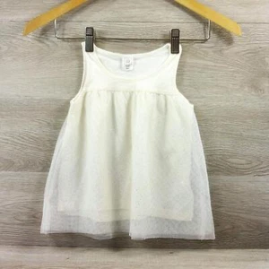 Baby Gap White Tutu Dress Sleeveless Girls Toddler Sparkling Tank Top 3-Years - Picture 1 of 7