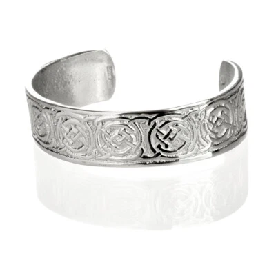 Celtic Ornaments  - Keltischer Armreif aus Schottland  - polierter Zinn (Pewter) - Bild 1 von 2