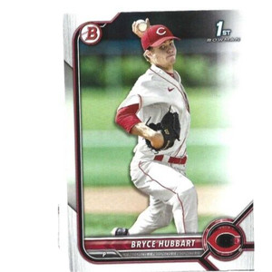 2022 Bowman Draft Cincinnati Reds Bryce Hubbart Paper 1st Bowman card