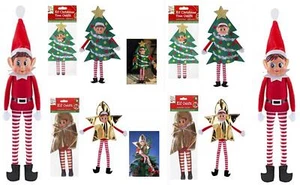 Naughty Elves Behaving Badly Shelf Elf Doll Plush Toy Christmas Tree Topper - Picture 1 of 22