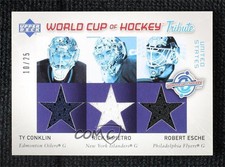 2004-05 Upper Deck World Cup of Hockey Tribute /25 Ty Conklin Robert Esche