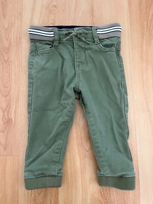 EUC! Mayoral Boys Chino Green Pants 9 Months 9m - Image 1 of 4