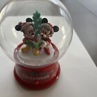 Mickey And Minnie Mouse Christmas Musical Waterless Snow Globe Gemmy Disney