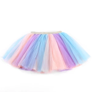 Girl Unicorn Children's Skirt Rainbow Halloween Party Tutu Dress Birthday  - Picture 1 of 5
