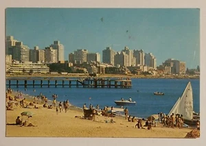 Punta del Este Mansa Strand Skyline Pier Boote Uruguay Südamerika Postkarte - Bild 1 von 2